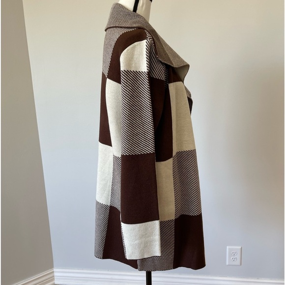 Merokeety knit sweater Coat cardigan blazer size medium office layer color block - Picture 5 of 8